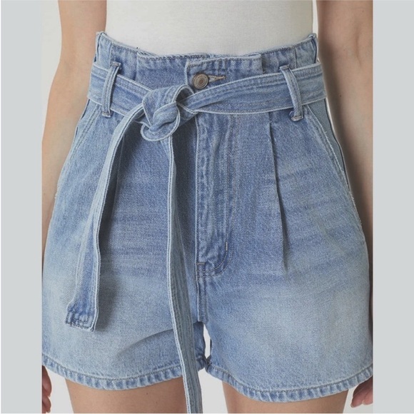 🌟3/$20🌟 KANCAN Denim Shorts Ultra High Waist Paperbag Stlye Size S - Picture 1 of 7